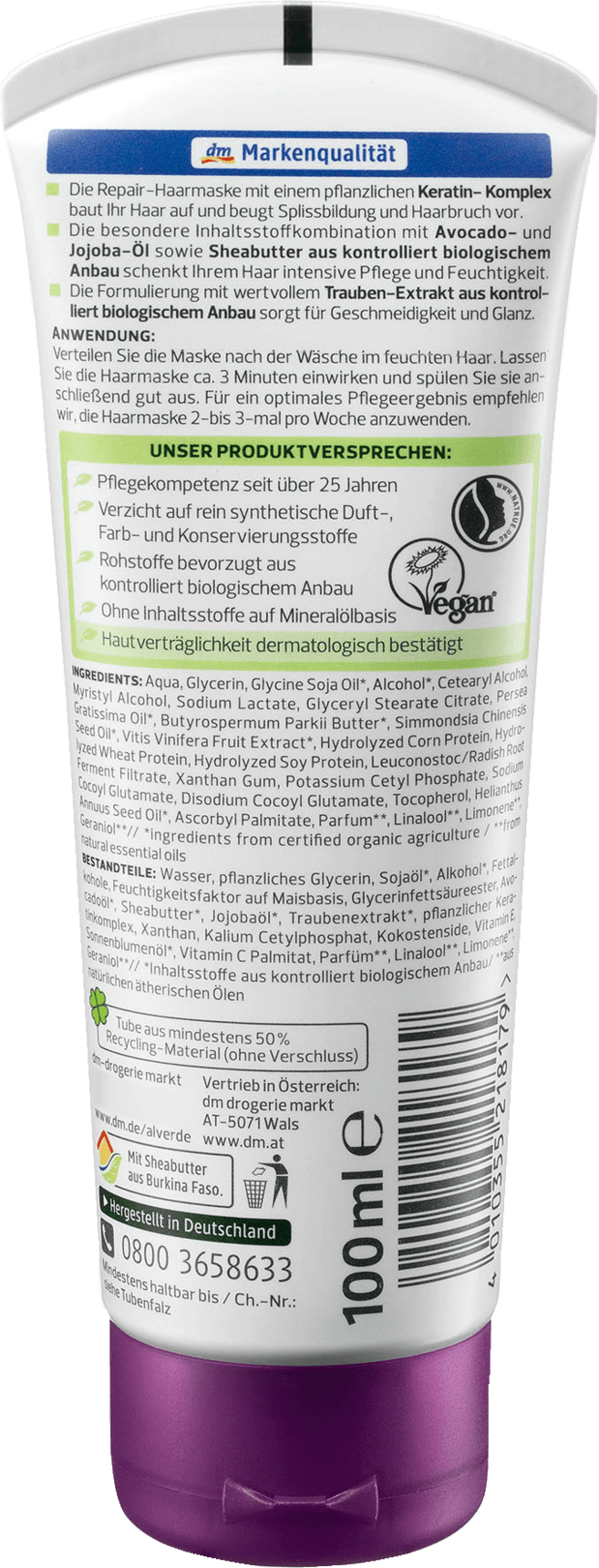 Alverde Masque cheveux  Maintenant en ligne  hbito.ma  Hbito.ma