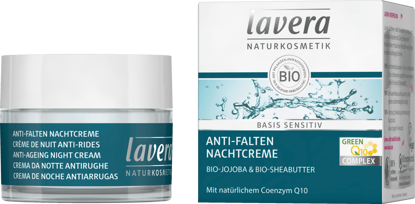 Lavera Crème de Nuit Base Sensible Anti-rides Q10