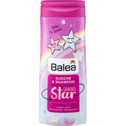 Balea Douche & Shampoing pour Enfants Shining Star, 300 ml