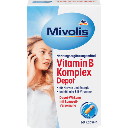 Mivolis vitamine B Complexe Dépôt, 60 Capsules