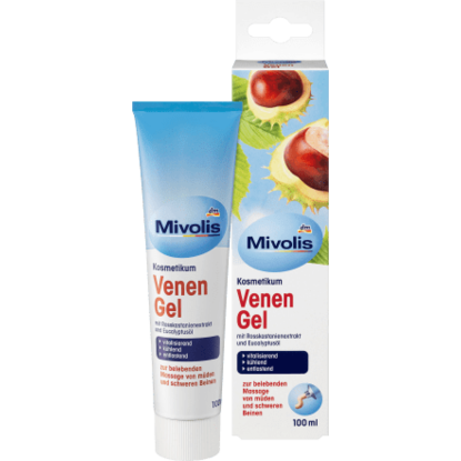 Gel Veineux Mivolis - Massage Revigorant des Jambes Fatiguées et Lourdes