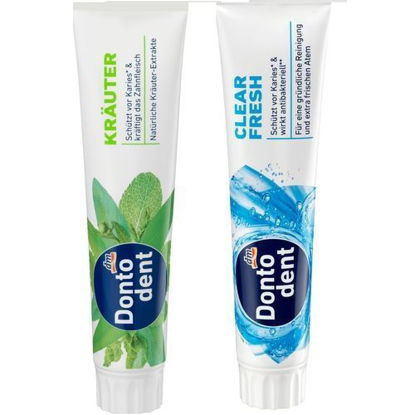 Image sur Pack de 2 Dentifrices fluor et Menthe Dontodent