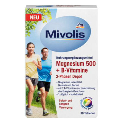 Mivolis-Magnesium500+B-Vitamine-30Caps