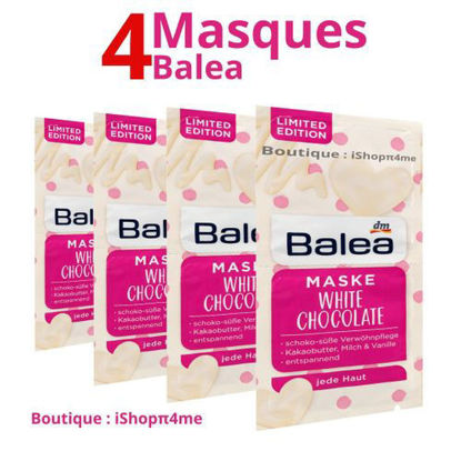 4 x Masques au Chocolat Blanc