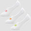Image de Myprotein MP Men's Essentials Invisible Socks (3 Pack) White/Neon