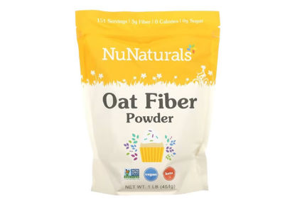 Image sur NuNaturals Oat Fiber, fibre d'avoine 454 g